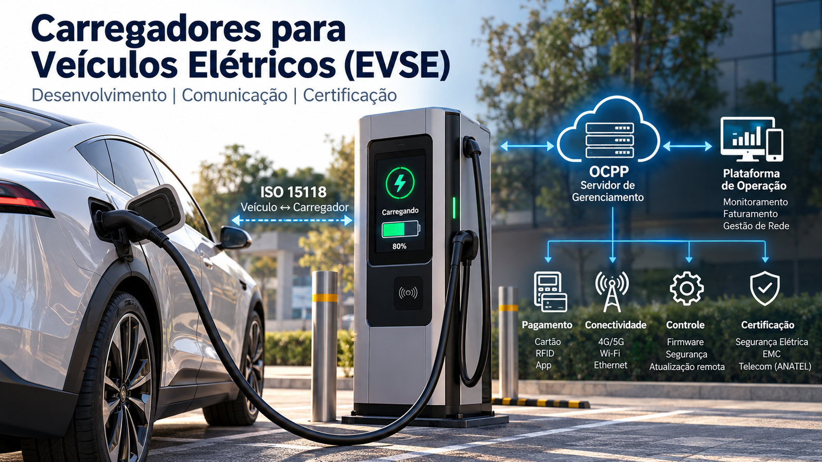 carregadores para veículos elétricos EVSE